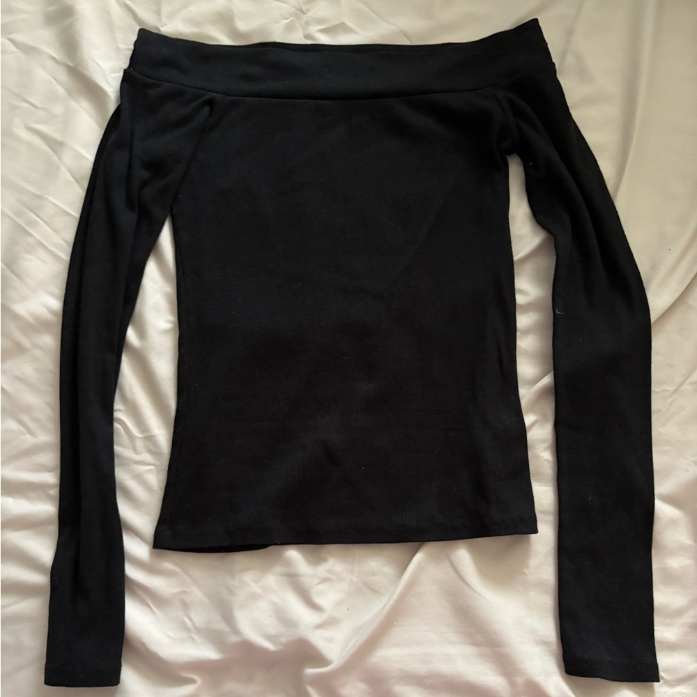 Aeropostale Black Off-Shoulder Blouse